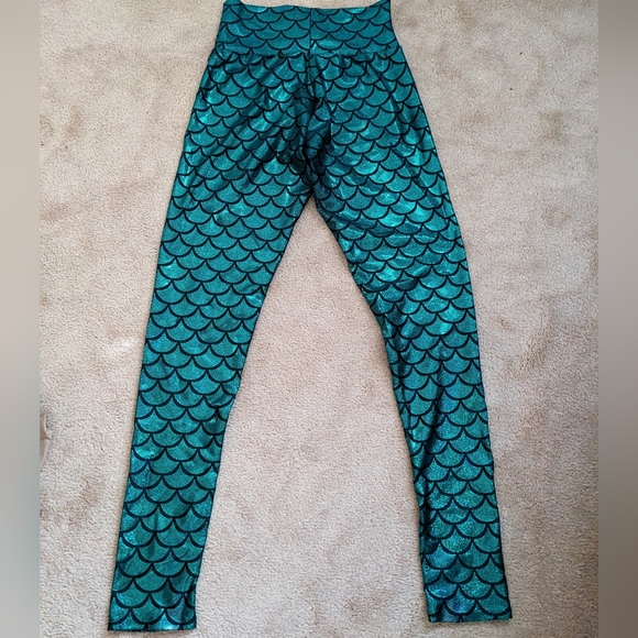 Lotus leggings green mermaid leggings - Picture 2 of 3